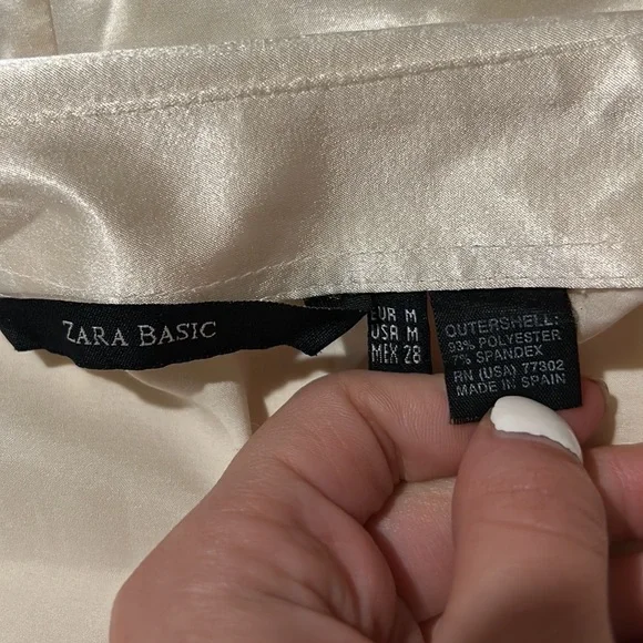 Zara Basic Satin Effect Top - Picture 6 of 7